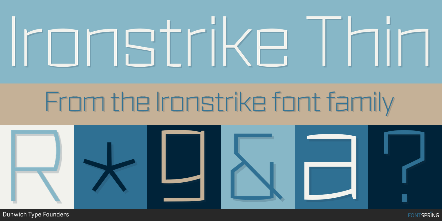 Fonts similar to Ironstrike