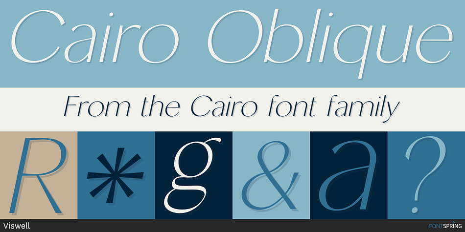 Cairo Oblique Font