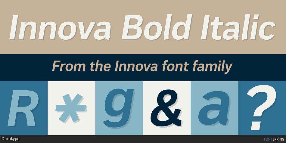 Innova Bold Italic Font
