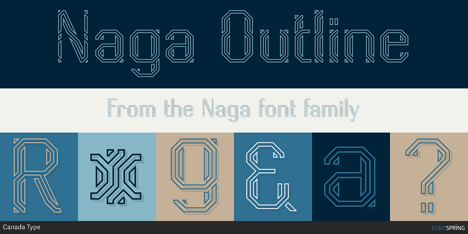 Naga Outline Font
