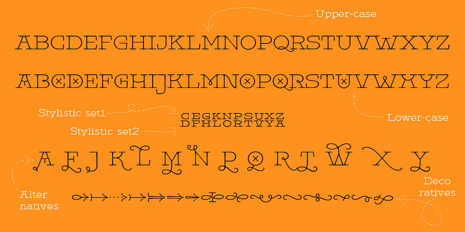 Additionally, Pleinair has two stylistic sets for two-tier typesetting.