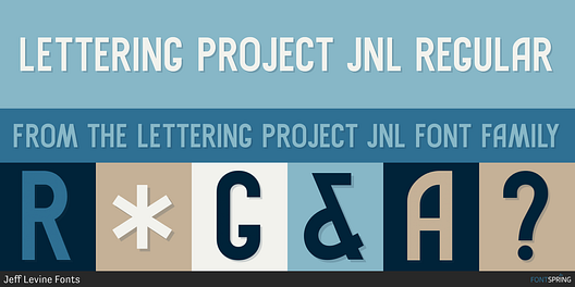 Fonts similar to Lettering Project JNL