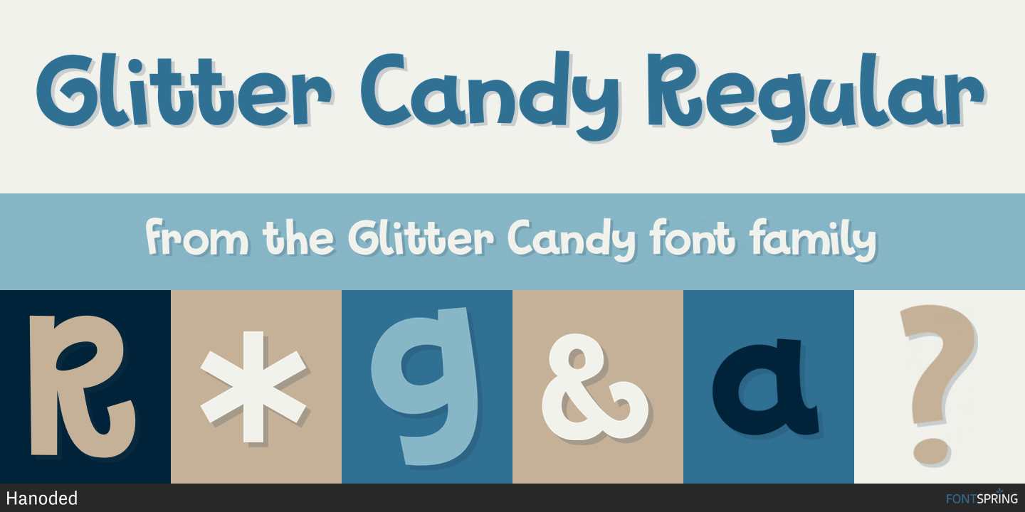 Fonts similar to Glitter Candy
