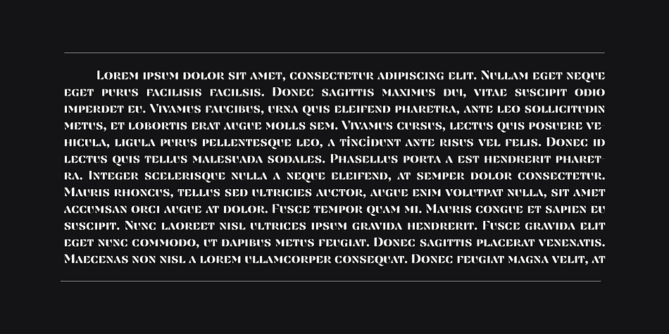 Findel Display font family sample image.