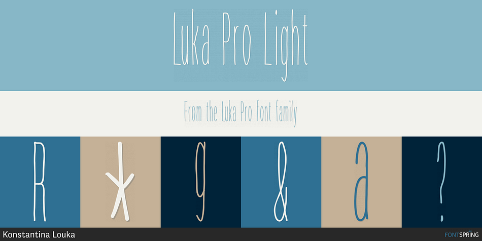 Luka Pro Light Font
