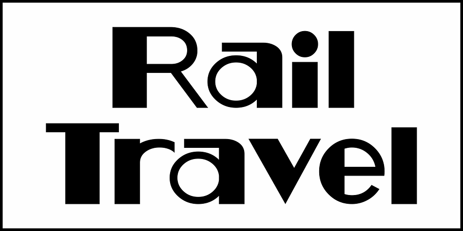 railway thin font