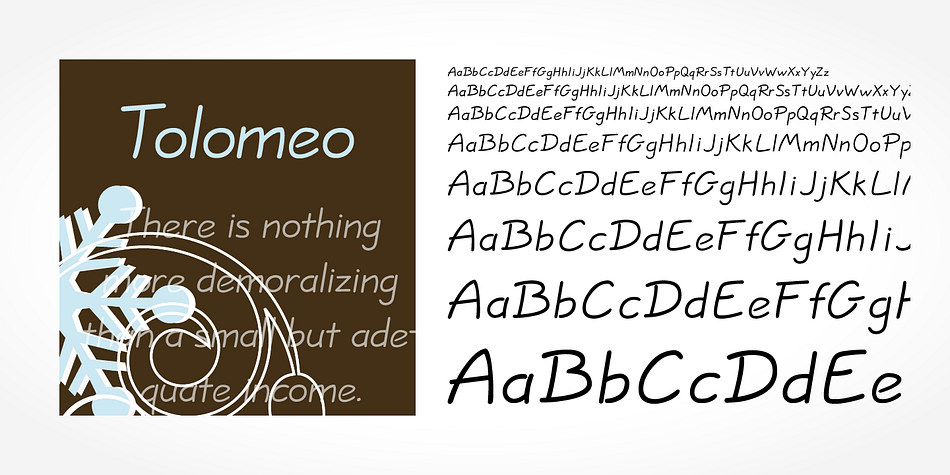 Tolomeo Handwriting is a beautiful typeface that mimics true handwriting closely.