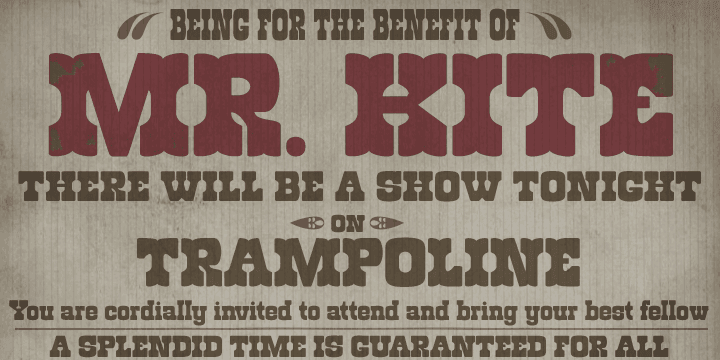 Roadway is an original typeface with an antique accent, inspired by Clarendon woodtypes from late 19th century.