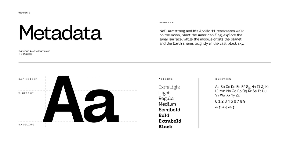 Metadata Font