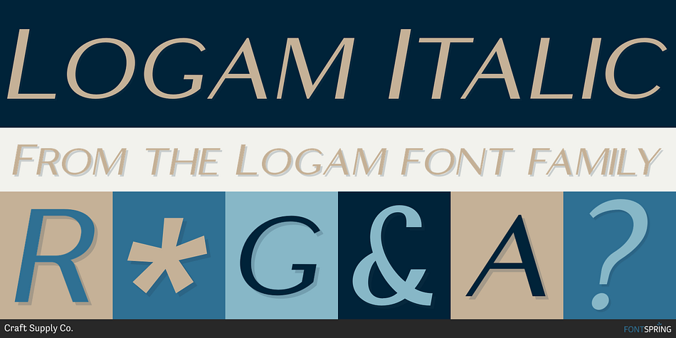 Logam Italic Font