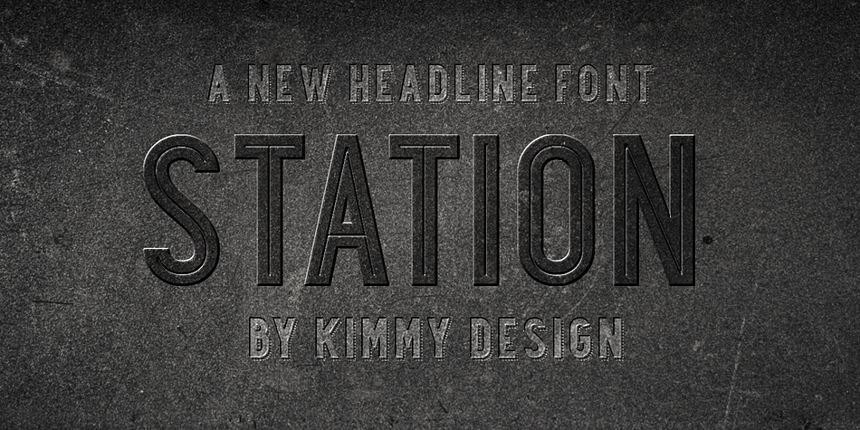 Displaying the beauty and characteristics of the Station font family.