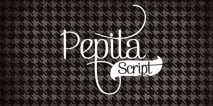 Displaying the beauty and characteristics of the Pepita Script font family.