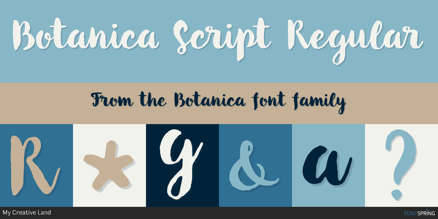 Fonts similar to Botanica