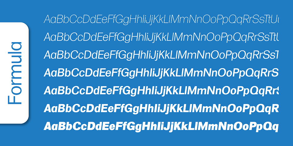 Emphasizing the popular Formula Serial font family.