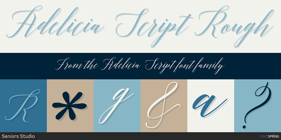 Adelicia Script Rough Font