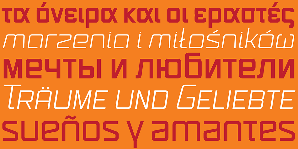 The family was expanded to five weights and two widths, with corresponding italics, for a total of 20 fonts.