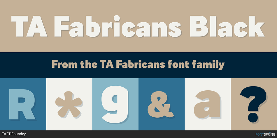 TA Fabricans Black Font