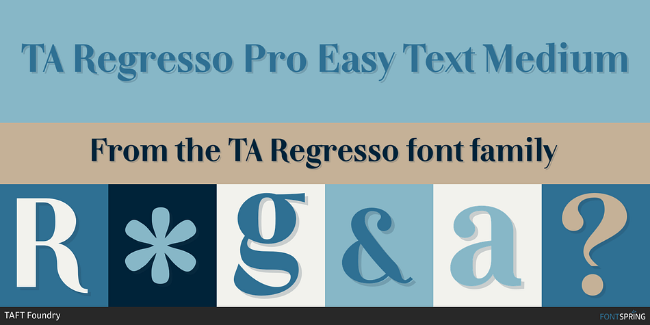 TA Regresso Pro Easy Text Medium Font