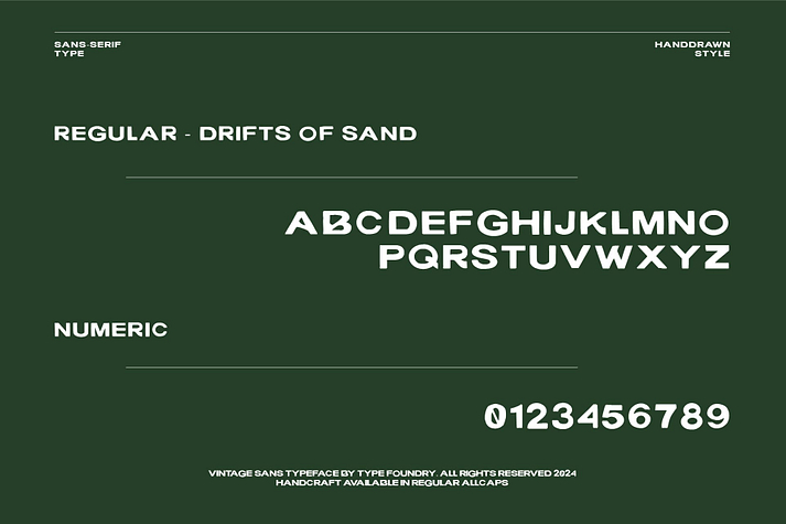 Drifts Of Sand Font