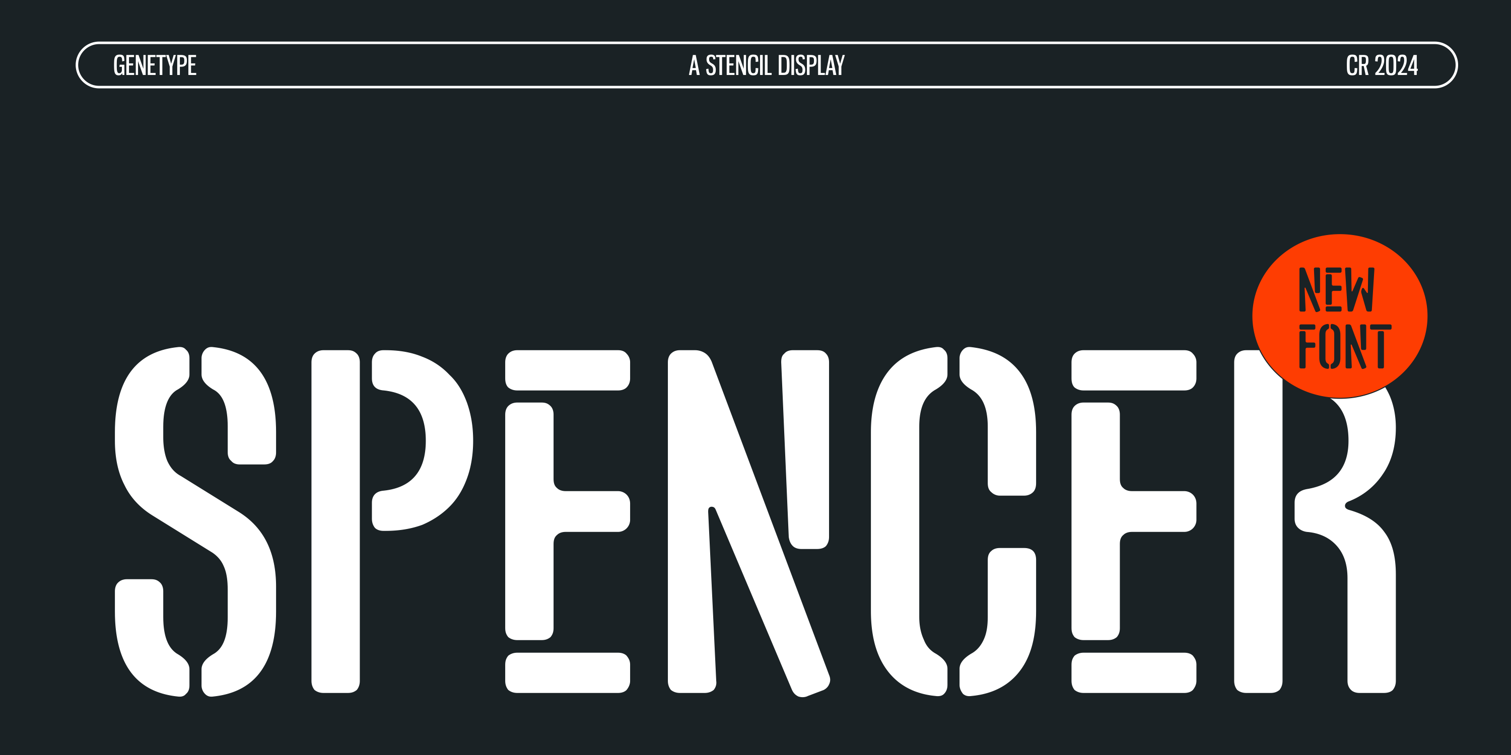 Spencer Stencil Font