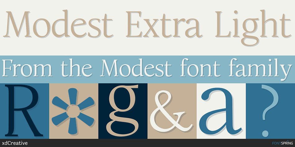 Modest Extra Light Font