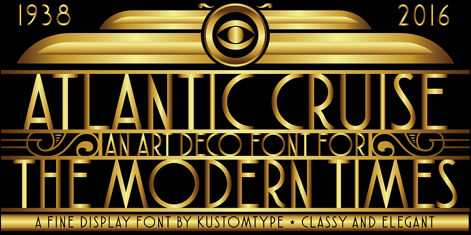 Atlantic Cruise Vintage and Modern Font