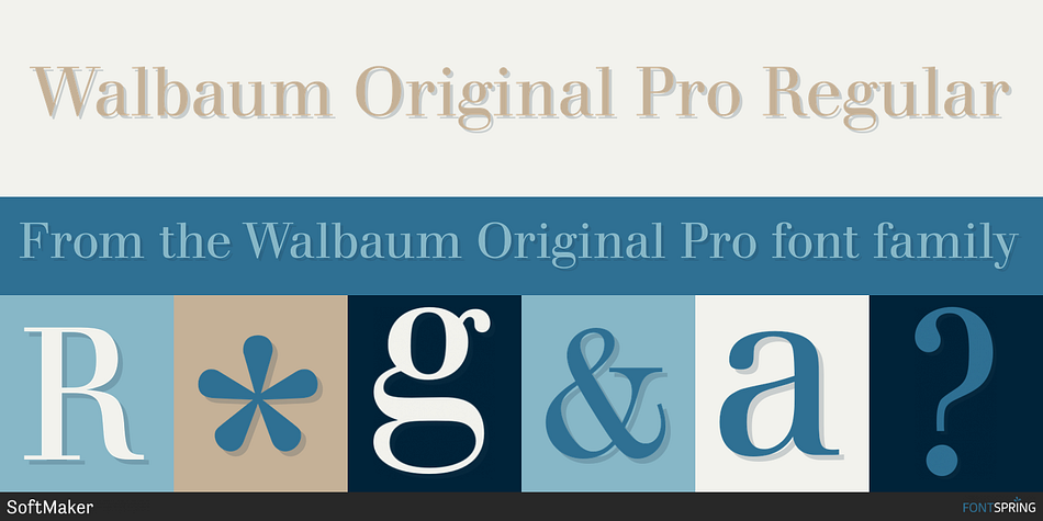 Walbaum Original Pro Regular Font
