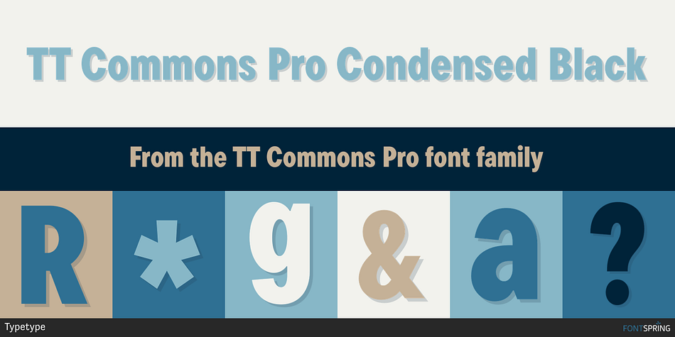 TT Commons Pro Condensed Black Font