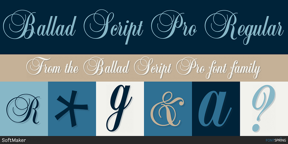 Ballad Script Pro Regular Font