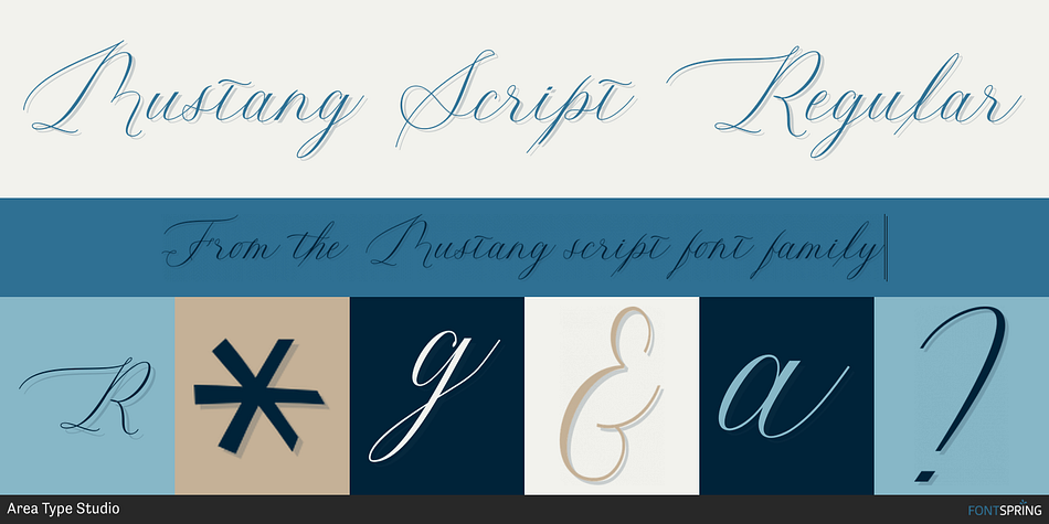 Mustang Script Regular Font