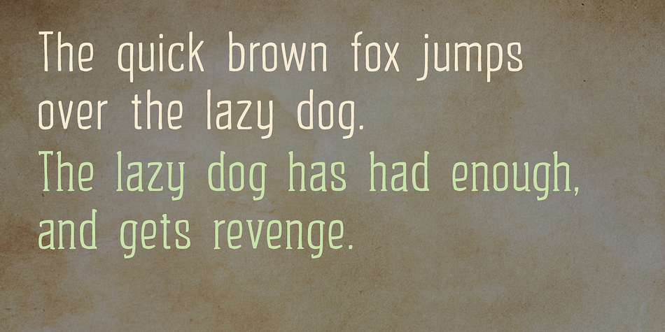 Altus font family sample image.