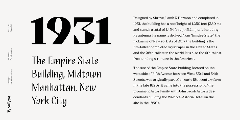The serifs in TT Nooks stand out especially visibly thanks to their geometric shape that resembles slippers.
