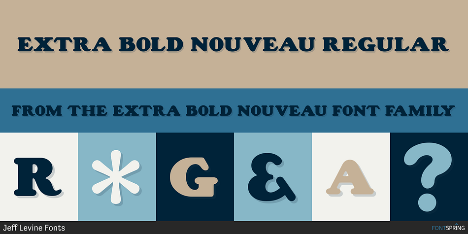 Extra Bold Nouveau Regular Font