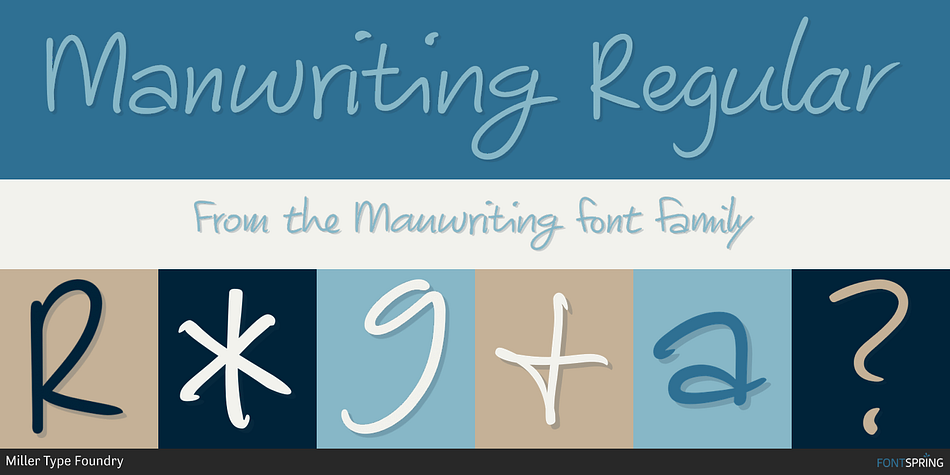 Manwriting Regular Font
