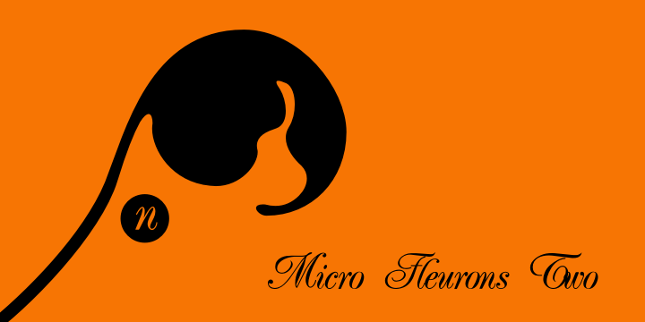 Highlighting the Micro Fleurons font family.