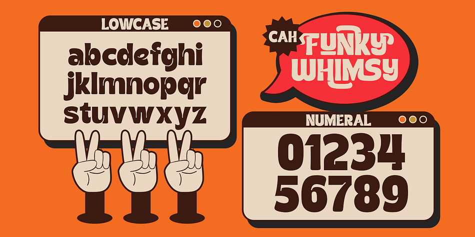 Funky Whimsy Typeface Font
