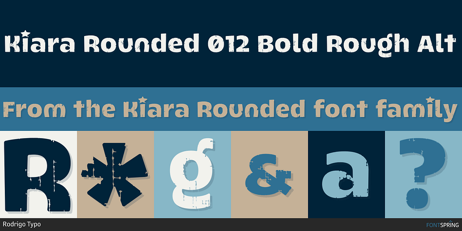 Kiara Rounded 012 Bold Rough Alt Font