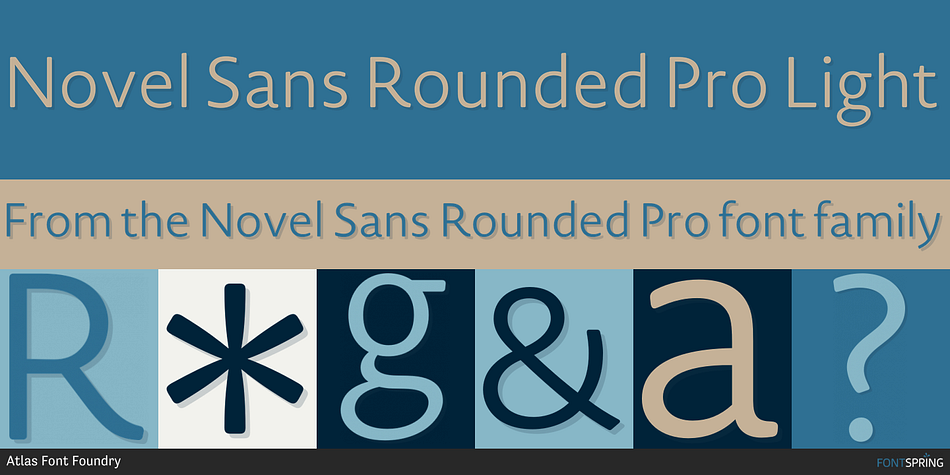 Novel Sans Rounded Pro Light Font
