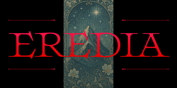 Eredia font family by Nasir Udin