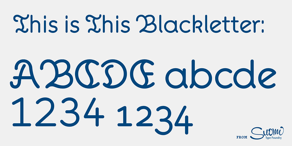 Emphasizing the popular This font family.