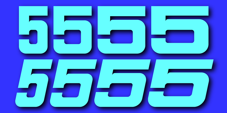 Displaying the beauty and characteristics of the Sport Numbers font family.