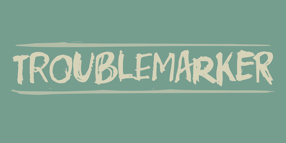Real trouble is going to hit you with this font!