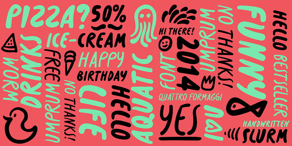 Highlighting the Slurm font family.