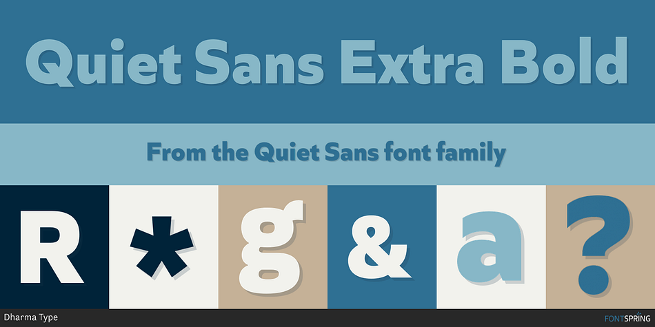 Quiet Sans Extra Bold Font