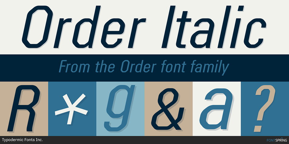 Order Italic Font