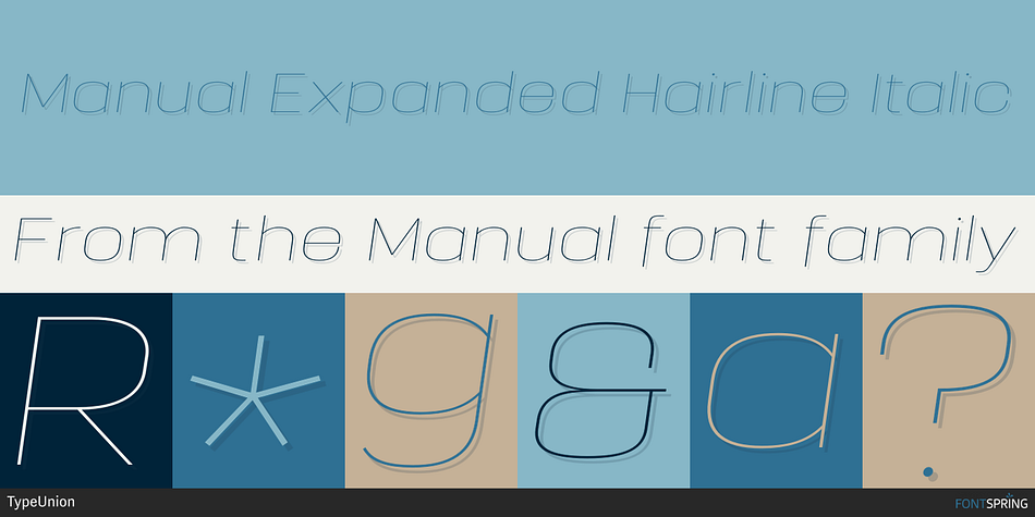 Manual Expanded Font