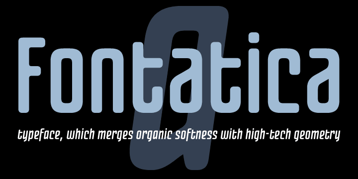 Displaying the beauty and characteristics of the Fontatica 4F font family.