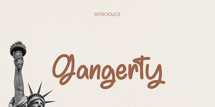 Gangerty font family by Ayska