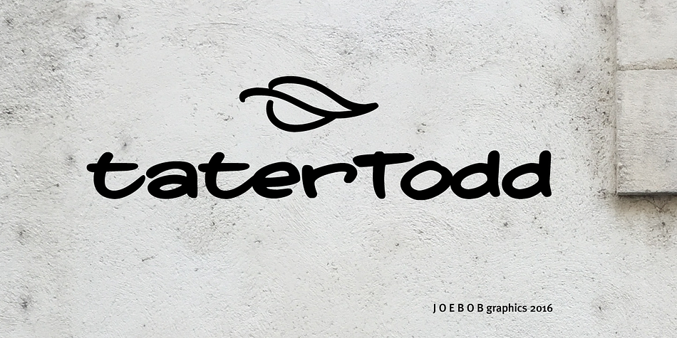 Displaying the beauty and characteristics of the Tatertodd font family.