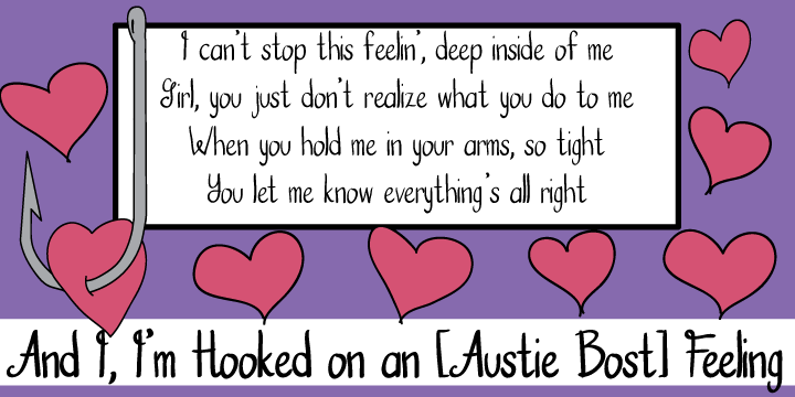 Austie Bost Hooked on a Feeling is a great, basic, legible, handwritten font.